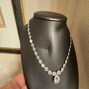 SWAROVSKI original all‎ around Elegant Multicolor Gemstone Necklace NWOT